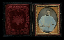 Load image into Gallery viewer, Rare Daguerreotype of a Young Priest Antique 1800s Photo Catholic