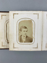 Load image into Gallery viewer, 1860s Photo Album with CDVS, Some ID'd
