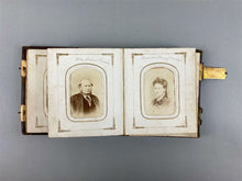 Load image into Gallery viewer, 1860s Photo Album with CDVS, Some ID'd