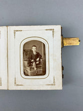 Load image into Gallery viewer, 1860s Photo Album with CDVS, Some ID'd