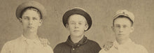Load image into Gallery viewer, Excellent Antique Photo Young Kansas Baseball Player Boys Holding Spalding Bats