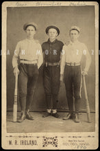 Load image into Gallery viewer, Excellent Antique Photo Young Kansas Baseball Player Boys Holding Spalding Bats