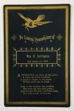 Load image into Gallery viewer, Two Related Memorial Cards, Burlingame Family