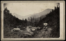Load image into Gallery viewer, Historic CALIFORNIA GOLD RUSH TOWN Canon City MINERS HOTEL 1860s Rare CDV Photo