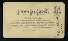 Load image into Gallery viewer, Post Mortem CDV of ID'd Girl Died of Scarlet Fever in Cleveland Minnesota 1876