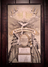 Load image into Gallery viewer, Large Mourning Lithograph for Little Boy, 1921 Missouri