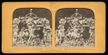 Load image into Gallery viewer, RARE ONE 1860s Satan Gets Portrait Taken by Skeleton w Camera - Tissue Stereoview