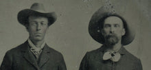 Load image into Gallery viewer, Half Plate Tintype Two Men Armed w Guns & Knife - Indian Scouts? Outlaws