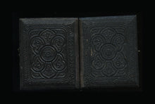 Load image into Gallery viewer, 1/9 1860s ambrotype photo young man wearing tall hat & gold painted medal??