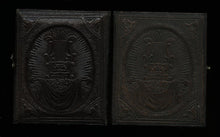 Load image into Gallery viewer, Antique Victorian Ambrotype Photo ID'd Little Girl Holding China Doll Rare Case
