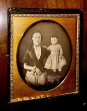 Load image into Gallery viewer, Sealed Daguerreotype Pretty Young Woman & Cute Doll-Like Little Girl / Boston