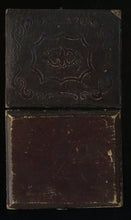 Load image into Gallery viewer, Tinted 1840s Daguerreotype Woman Holding Beaded Purse / MATHEW BRADY