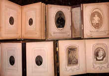 Load image into Gallery viewer, FOUR small albums +123 total antique photos tintypes cdvs (SA8)