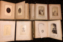Load image into Gallery viewer, FOUR small albums +123 total antique photos tintypes cdvs (SA8)