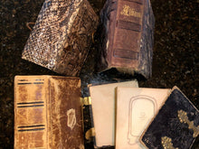 Load image into Gallery viewer, FOUR small albums +123 total antique photos tintypes cdvs (SA8)