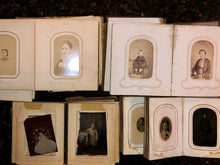 Load image into Gallery viewer, FOUR civil war & later albums 104 total antique photos tintypes cdvs (SA5)