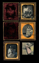 Load image into Gallery viewer, daguerreotype lot tennessee family w black nanny slave tinted doll pre civil war