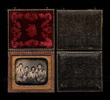 Load image into Gallery viewer, Incredible Occupational Daguerreotype 1850s Workers w Wrench Tools Weaving Shuttle Etc