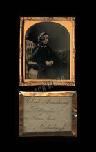 Load image into Gallery viewer, Tinted 1850s Ambrotype by Robert Armstrong Edinburgh Scotland Photographer