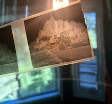 Load image into Gallery viewer, 25 Antique Stereoscopic Glass Slide Negatives Dated 1917 in Art Deco Storage Box