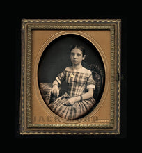 Load image into Gallery viewer, Jeremiah Gurney Daguerreotype of Pretty Girl w Gold Jewelry ~ Dated Nov 1854