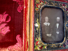 Load image into Gallery viewer, 7-1/2 INCH Antique Daguerreotype Photo Beautiful & Very Rare Mother of Pearl Mat