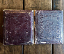 Load image into Gallery viewer, Daguerreotype Of Little Girl Holding Book - Tinted Flowers & Tablecloth _ Sealed