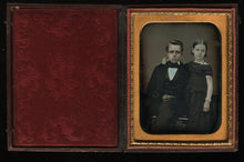 Load image into Gallery viewer, 1/4 Daguerreotype Affectionate Siblings James & Freckle Faced Emma / Boy Girl