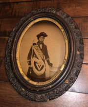 Load image into Gallery viewer, Full Plate 1860s Framed Ambrotype Photo Man in Masonic Regalia Skull Crossbones