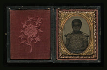 Load image into Gallery viewer, 1850s 1860s Ambrotype Photo - Cute Little African American Girl - Slavery Era