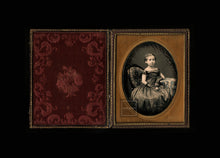 Load image into Gallery viewer, Beautiful tinted HALF PLATE daguerreotype by Jeremiah Gurney - Little Girl