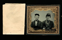 Load image into Gallery viewer, Tintype Civil War Soldiers Interlocked Arms w' Note Ref Gettysburg & Confederate