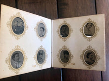 Load image into Gallery viewer, Miniature Antique 19th Century Tintype Album & 96 Original Photos / 1860s 1870s