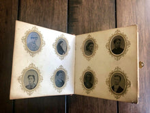 Load image into Gallery viewer, Miniature Antique 19th Century Tintype Album & 96 Original Photos / 1860s 1870s