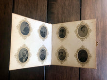 Load image into Gallery viewer, Miniature Antique 19th Century Tintype Album & 96 Original Photos / 1860s 1870s