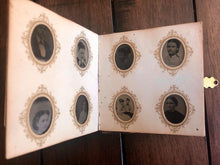 Load image into Gallery viewer, Miniature Antique 19th Century Tintype Album & 96 Original Photos / 1860s 1870s