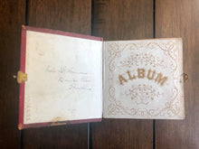 Load image into Gallery viewer, Miniature Antique 19th Century Tintype Album & 96 Original Photos / 1860s 1870s