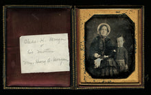 Load image into Gallery viewer, 1/4 Bogardus Daguerreotype Missouri Congressman Chas H. Morgan & Mother 1840s Rare