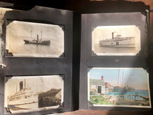 Load image into Gallery viewer, 3 quality antique or vintage snapshot albums with 451 photos & postcards