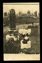Load image into Gallery viewer, 1914 RPPC Photo Cemetery Graveyard Suicide by Train North Carolina / Macabre
