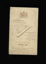 Load image into Gallery viewer, Antique CDV Photo Dublin Ireland Man & Funny Little Dog - Champion Rat Catcher!