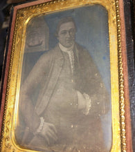 Load image into Gallery viewer, 1850s Daguerreotype 1700s Sea Captain Revolutionary War Period Painting Folk Art