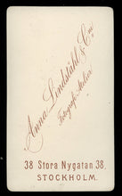 Load image into Gallery viewer, Antique / Victorian Era Photo - Tabby Cat from Stockholm Sweden! Pioneering Lady Photographer