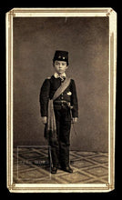 Load image into Gallery viewer, 1860s CDV Photo Little Civil War Soldier Like Johnny Clem or Tad Lincoln