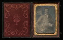 Load image into Gallery viewer, 1850s Daguerreotype 1700s Sea Captain Revolutionary War Period Painting Folk Art