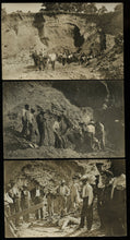 Load image into Gallery viewer, Series of Three Mining or Caving Accident Photos / RPPC / Postcards