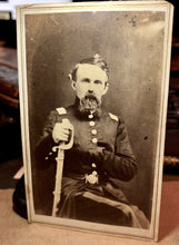 Load image into Gallery viewer, RARE One Of A Kind 1860s CDV Photo Georgia Civil War Confederate General George P. Doles