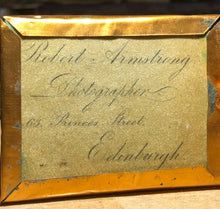 Load image into Gallery viewer, Tinted 1850s Ambrotype by Robert Armstrong Edinburgh Scotland Photographer