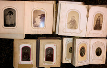 Load image into Gallery viewer, FOUR civil war & later albums 104 total antique photos tintypes cdvs (SA5)