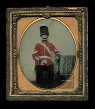 Load image into Gallery viewer, 1/6 PAINTED Relievo Ambrotype 1860s Soldier in Uniform Royal Engineer Volunteer